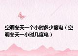 空调冬天一个小时多少度电（空调冬天一小时几度电）