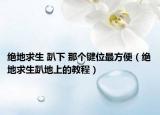 绝地求生 趴下 那个键位最方便（绝地求生趴地上的教程）