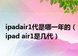 ipadair1代是哪一年的（ipad air1是几代）