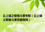 云上城之歌格斗家专职（云上城之歌格斗家攻略有吗）