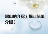岷山的介绍（岷江简单介绍）