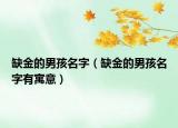 缺金的男孩名字（缺金的男孩名字有寓意）