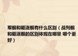 军舰和驱逐舰有什么区别（战列舰和驱逐舰的区别体现在哪里 哪个更好）
