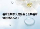 翡翠玉镯怎么选颜色（玉镯翡翠绿的挑选方法）