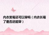 内衣发霉还可以穿吗（内衣长霉了是否还能穿）