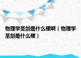 物理学圣剑是什么梗啊（物理学圣剑是什么梗）