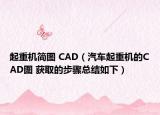 起重机简图 CAD（汽车起重机的CAD图 获取的步骤总结如下）