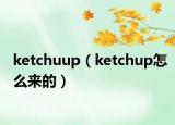 ketchuup（ketchup怎么来的）