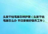 头发干枯毛躁怎样护理（头发干枯毛躁怎么办 平日要做好保养工作）