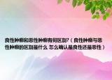 良性肿瘤和恶性肿瘤有何区别?（良性肿瘤与恶性肿瘤的区别是什么 怎么确认是良性还是恶性）