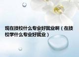 现在技校什么专业好就业啊（在技校学什么专业好就业）