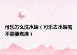 可乐怎么洗水垢（可乐去水垢需不需要煮沸）
