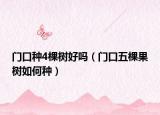 门口种4棵树好吗（门口五棵果树如何种）