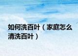 如何洗百叶（家庭怎么清洗百叶）