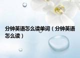分钟英语怎么读单词（分钟英语怎么读）