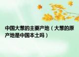 中国大葱的主要产地（大葱的原产地是中国本土吗）