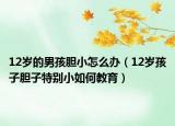 12岁的男孩胆小怎么办（12岁孩子胆子特别小如何教育）