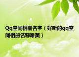 Qq空间相册名字（好听的qq空间相册名称唯美）