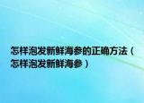 怎样泡发新鲜海参的正确方法（怎样泡发新鲜海参）