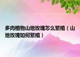 多肉植物山地玫瑰怎么繁殖（山地玫瑰如何繁殖）