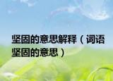 坚固的意思解释（词语坚固的意思）