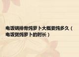 电饭锅排骨炖萝卜大概要炖多久（电饭煲炖萝卜的时长）