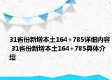31省份新增本土164+785详细内容 31省份新增本土164+785具体介绍