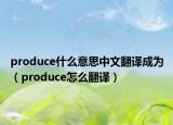 produce什么意思中文翻译成为（produce怎么翻译）