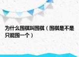 为什么围棋叫围棋（围棋是不是只能围一个）