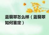蓝翡翠怎么样（蓝翡翠如何鉴定）