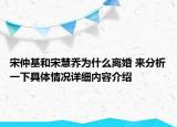 宋仲基和宋慧乔为什么离婚 来分析一下具体情况详细内容介绍