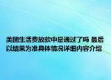 美团生活费放款中是通过了吗 最后以结果为准具体情况详细内容介绍