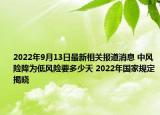 2022年9月13日最新相关报道消息 中风险降为低风险要多少天 2022年国家规定揭晓