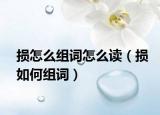 损怎么组词怎么读（损如何组词）