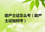 助产士证怎么考（助产士证如何考）