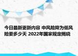 今日最新更新内容 中风险降为低风险要多少天 2022年国家规定揭晓