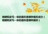 锦鲤貂皮毛一体的面料是哪种面料成分（锦鲤貂皮毛一体的面料是哪种面料）