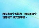 西安市哪个省城市（西安是哪个省的城市 西安在哪里）