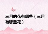 三月的花有哪些（三月有哪些花）