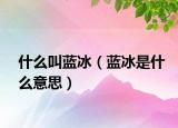 什么叫蓝冰（蓝冰是什么意思）