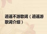 逍遥不游歌词（逍遥游歌词介绍）