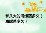 拳头大的海螺蒸多久（海螺蒸多久）