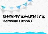 紫金县位于广东什么区域（广东省紫金县属于哪个市）