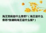 海王到底是什么意思?（海王是什么意思?鱼塘和海王是什么梗?）