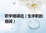 职字组词语（生字职的组词）