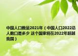 中国人口数量2021年（中国人口2022总人数口是多少 这个国家将在2022年超越我国）