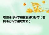 右侧通行标志和左侧通行标志（右侧通行标志是啥意思）