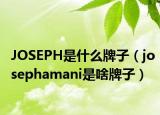 JOSEPH是什么牌子（josephamani是啥牌子）