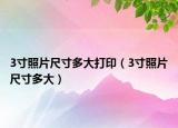 3寸照片尺寸多大打印（3寸照片尺寸多大）