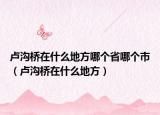 卢沟桥在什么地方哪个省哪个市（卢沟桥在什么地方）